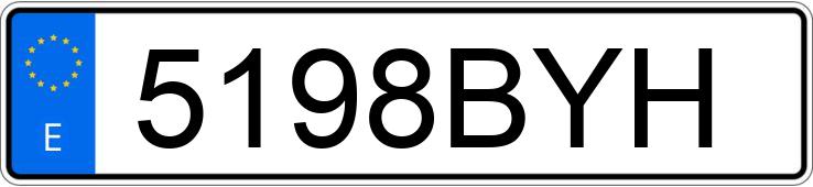 Numer rejestracyjny 5198BYH posiada DAEWOO LANOS