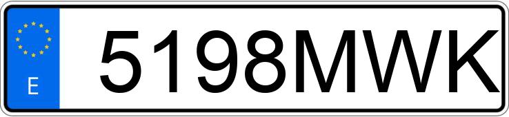 Numer rejestracyjny 5198MWK posiada VOLKSWAGEN T-CROSS