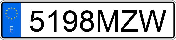 Numer rejestracyjny 5198MZW posiada MERCEDES ACTROS