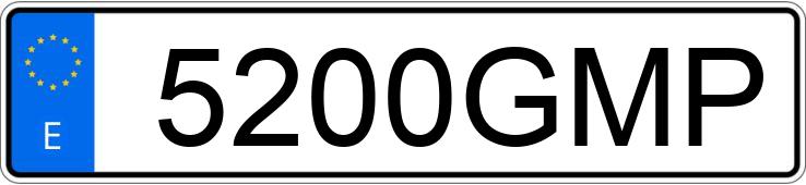 Numer rejestracyjny 5200GMP posiada VOLKSWAGEN SCIROCCO