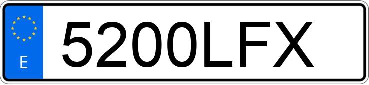 Numer rejestracyjny 5200LFX posiada VOLKSWAGEN GOLF Numer rejestracyjny 5200LFX posiada VOLKSWAGEN GOLF