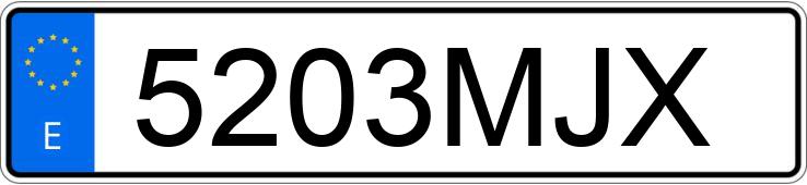 Numer rejestracyjny 5203MJX posiada SKODA SUPERB