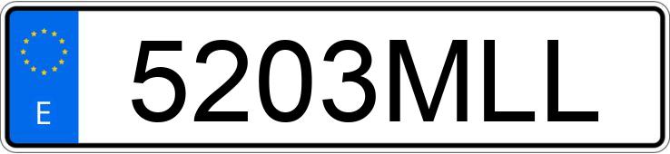 Numer rejestracyjny 5203MLL posiada PORSCHE 911