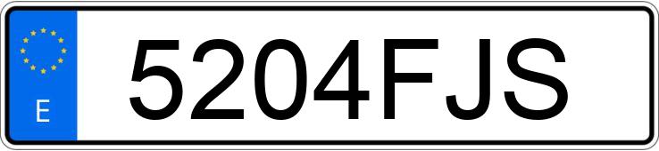 Numer rejestracyjny 5204FJS posiada RENAULT CLIO