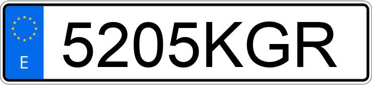 Numer rejestracyjny 5205KGR posiada CITROEN C-ELYSEE