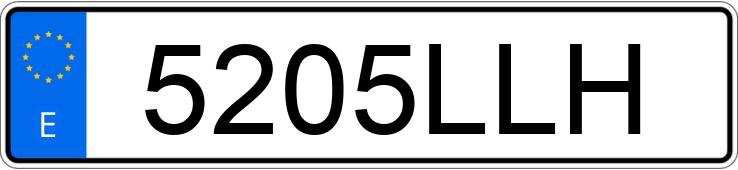 Numer rejestracyjny 5205LLH posiada TOYOTA YARIS