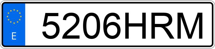 Numer rejestracyjny 5206HRM posiada AUDI Q5