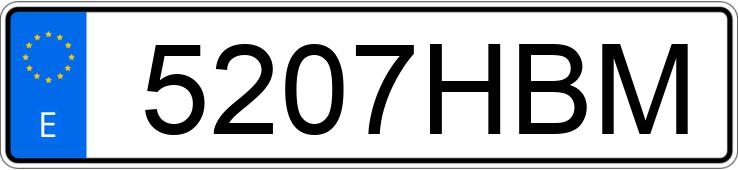 Numer rejestracyjny 5207HBM posiada SEAT LEON