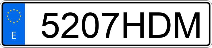 Numer rejestracyjny 5207HDM posiada CITROEN XSARA