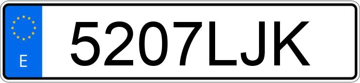 Numer rejestracyjny 5207LJK posiada PIAGGIO VESPA 300