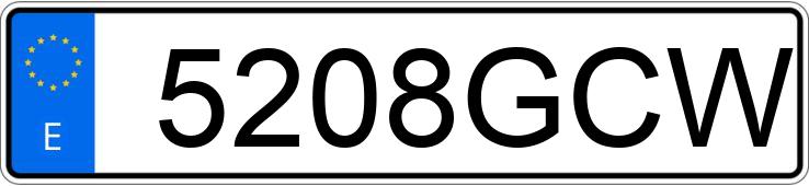 Numer rejestracyjny 5208GCW posiada MINI MINI Numer rejestracyjny 5208GCW posiada MINI MINI
