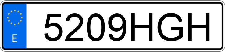 Numer rejestracyjny 5209HGH posiada BMW X1