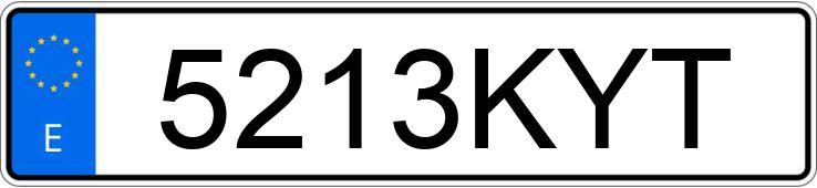 Numer rejestracyjny 5213KYT posiada SKODA FABIA