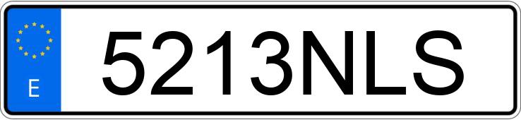 Numer rejestracyjny 5213NLS posiada  