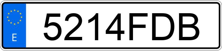 Numer rejestracyjny 5214FDB posiada RENAULT CLIO