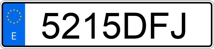 Numer rejestracyjny 5215DFJ posiada FIAT STILO