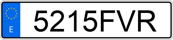 Numer rejestracyjny 5215FVR posiada PEUGEOT BOXER