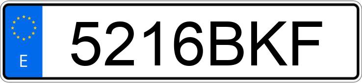 Numer rejestracyjny 5216BKF posiada SMART CITY-COUPE