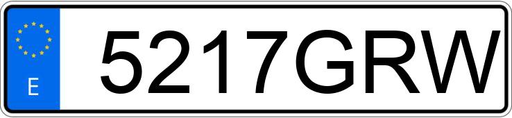 Numer rejestracyjny 5217GRW posiada DODGE NITRO