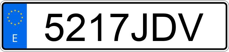Numer rejestracyjny 5217JDV posiada AUDI A3 SPORTBACK