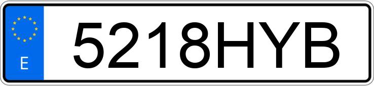 Numer rejestracyjny 5218HYB posiada BMW X6