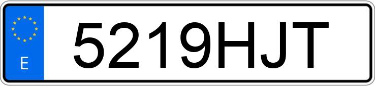 Numer rejestracyjny 5219HJT posiada LAND ROVER RANGE ROVER EVOQUE