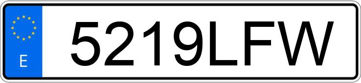 Numer rejestracyjny 5219LFW posiada FIAT PANDA Numer rejestracyjny 5219LFW posiada FIAT PANDA