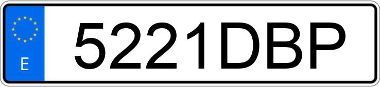 Numer rejestracyjny 5221DBP posiada CITROEN XSARA