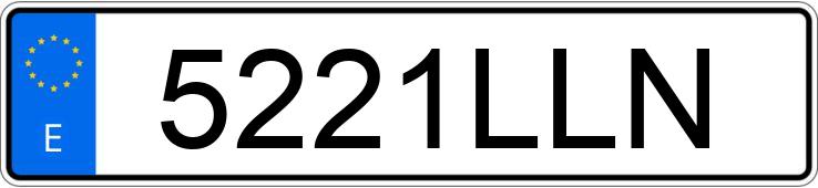 Numer rejestracyjny 5221LLN posiada BMW C