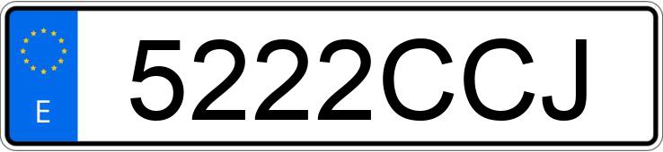 Numer rejestracyjny 5222CCJ posiada VOLKSWAGEN GOLF