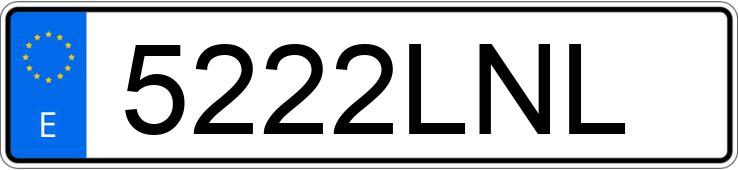 Numer rejestracyjny 5222LNL posiada OPEL CORSA