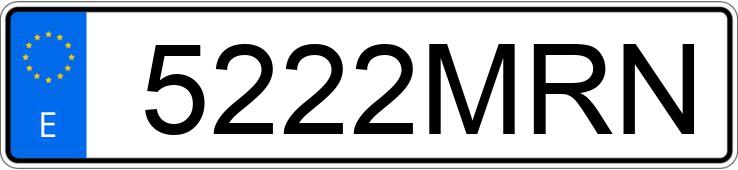 Numer rejestracyjny 5222MRN posiada CUPRA LEON