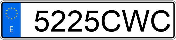 Numer rejestracyjny 5225CWC posiada FIAT PUNTO