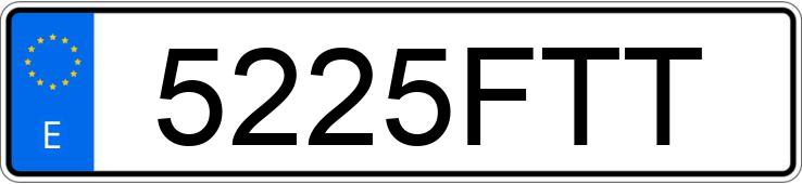 Numer rejestracyjny 5225FTT posiada SEAT LEON