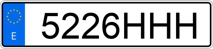 Numer rejestracyjny 5226HHH posiada IVECO EUROTRAKKER