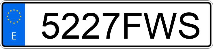 Numer rejestracyjny 5227FWS posiada FORD FIESTA Numer rejestracyjny 5227FWS posiada FORD FIESTA