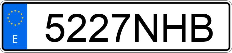 Numer rejestracyjny 5227NHB posiada VOLKSWAGEN ID.4