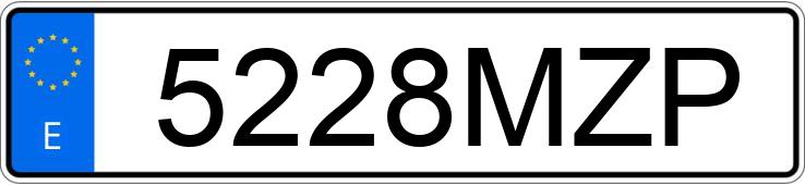 Numer rejestracyjny 5228MZP posiada PEUGEOT EXPERT