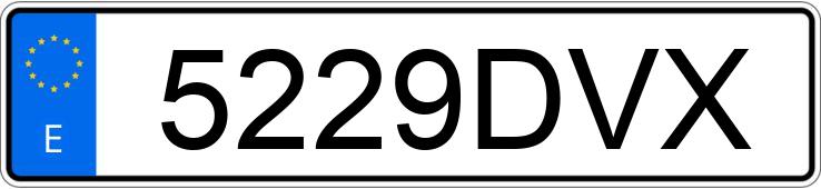 Numer rejestracyjny 5229DVX posiada PEUGEOT 206