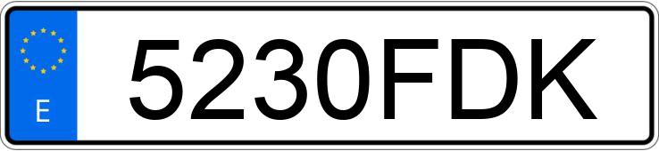 Numer rejestracyjny 5230FDK posiada BMW SERIE 3