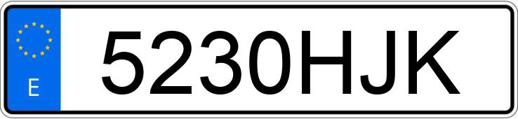 Numer rejestracyjny 5230HJK posiada BMW SERIE 3