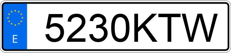 Numer rejestracyjny 5230KTW posiada KIA SPORTAGE