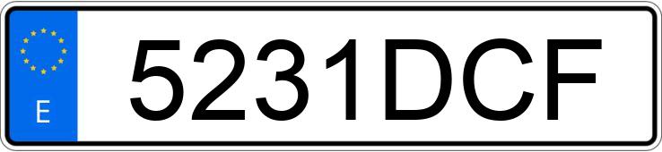 Numer rejestracyjny 5231DCF posiada PEUGEOT 206