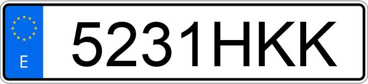 Numer rejestracyjny 5231HKK posiada SEAT IBIZA