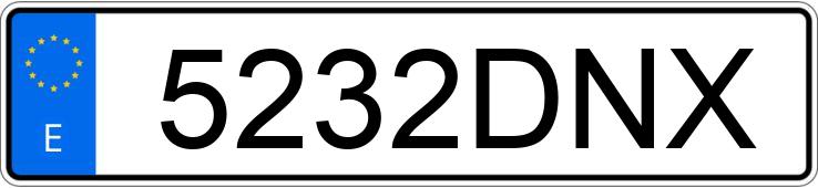 Numer rejestracyjny 5232DNX posiada AUDI A4