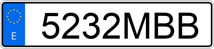 Numer rejestracyjny 5232MBB posiada FORD TRANSIT