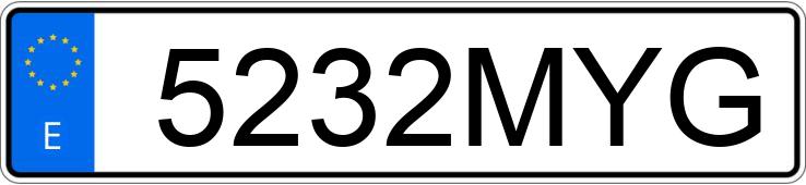 Numer rejestracyjny 5232MYG posiada TOYOTA RAV4