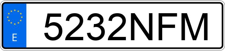 Numer rejestracyjny 5232NFM posiada LAND ROVER RANGE ROVER SPORT