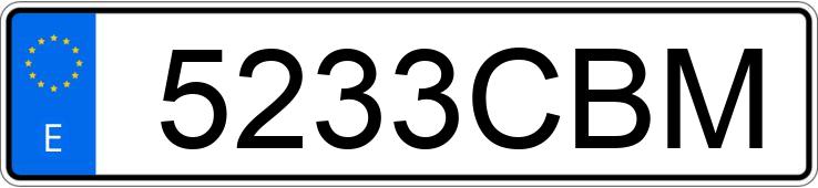 Numer rejestracyjny 5233CBM posiada PEUGEOT 206 Numer rejestracyjny 5233CBM posiada PEUGEOT 206