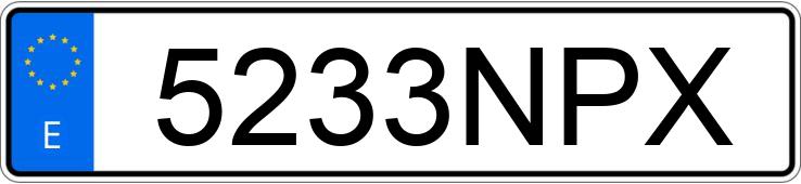 Registreringsnummeret 5233NPX har PORSCHE 911 Registreringsnummeret 5233NPX har PORSCHE 911